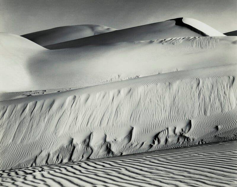 Edward Weston's Dunes, Oceano (1936): American modernism at its canonical best, the core of a collection built over five decades.